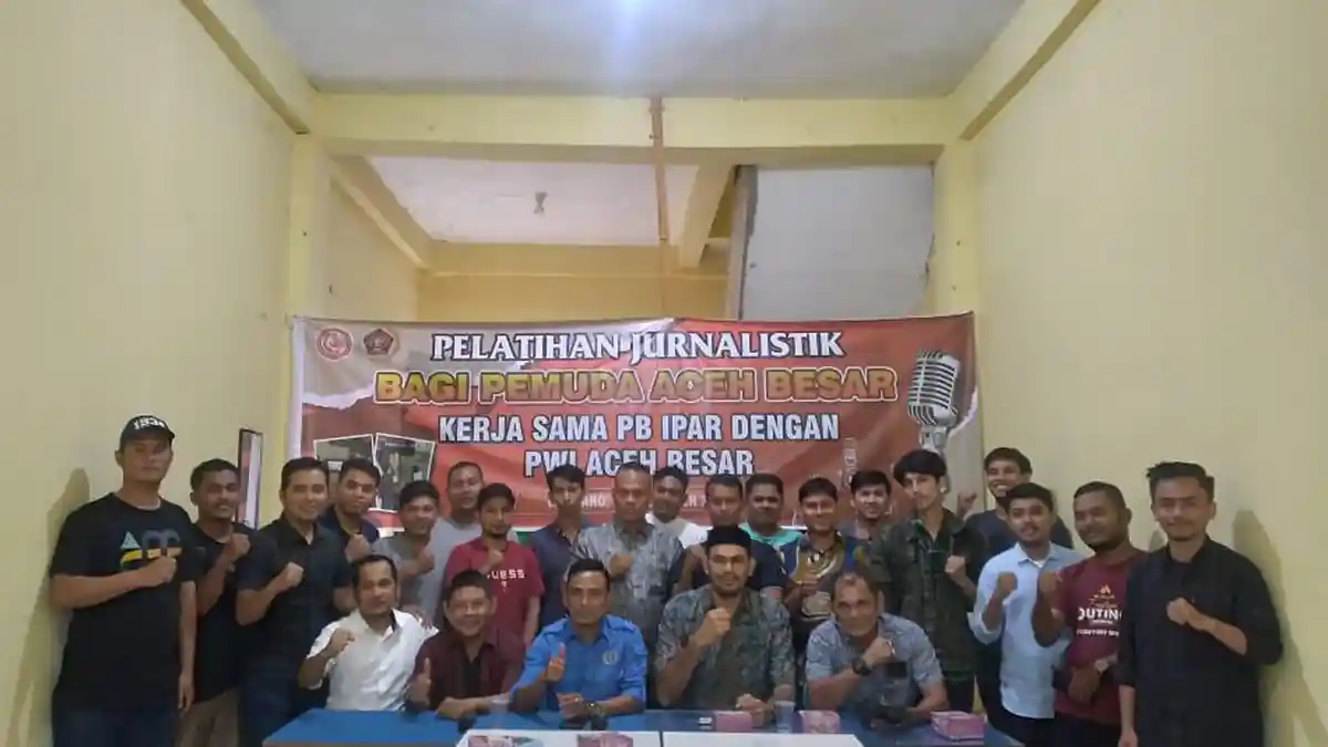 IPAR Gandeng PWI Aceh Besar Gelar Pelatihan Jurnalistik
