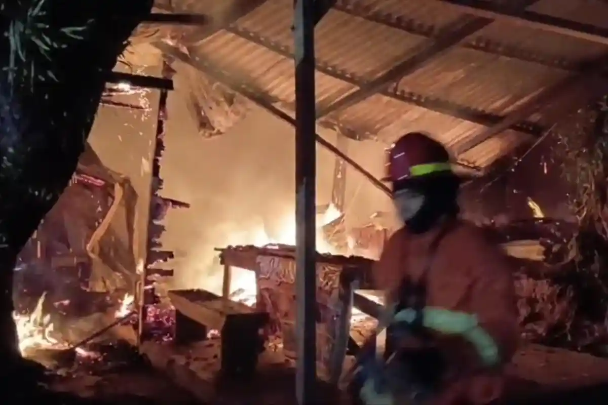 Damkartan Kota Jambi Ungkap Kebakaran Dua Kios di Pal 8 Akibat Korsleting Listrik