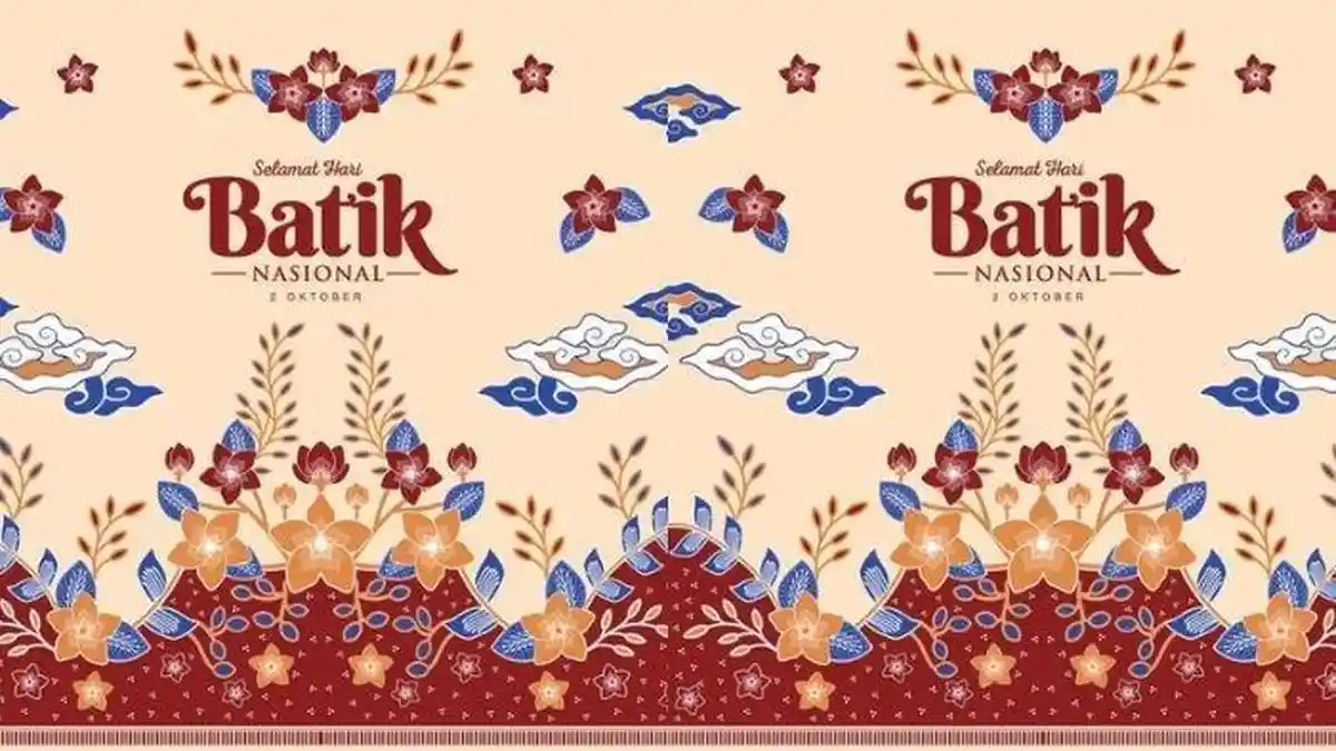 10 Poster Hari Batik Nasional Desain Beragam Corak Cantik dan Menarik, Pas Diposting di Sosial Media