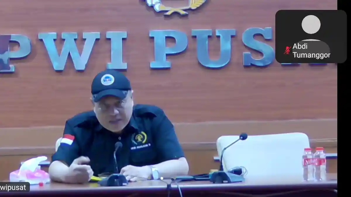 Pra UKW oleh PWI Pusat via Zoom, Meneguhkan Kompetensi dan Kreativitas Wartawan