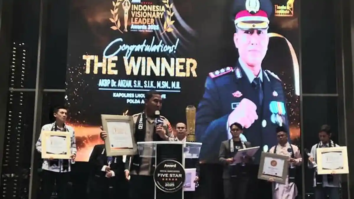 Kapolres Lhokseumawe AKBP Dr Ahzan Raih Inspiring Professional & Leadership Award, Ini Prestasinya