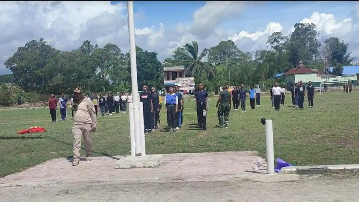 Anggota Paskibraka Dairi Jalani Latihan, Persiapan Sudah Capai 75 Persen