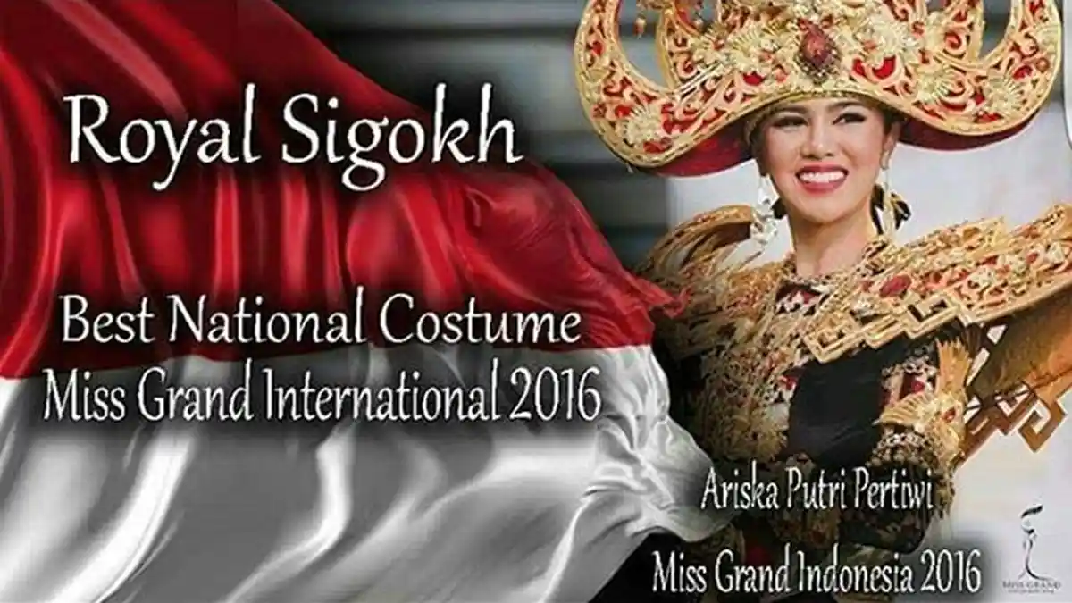 Raih Best National Costume, Ariska Putri Pertiwi Kenakan Baju Seberat 15kg!