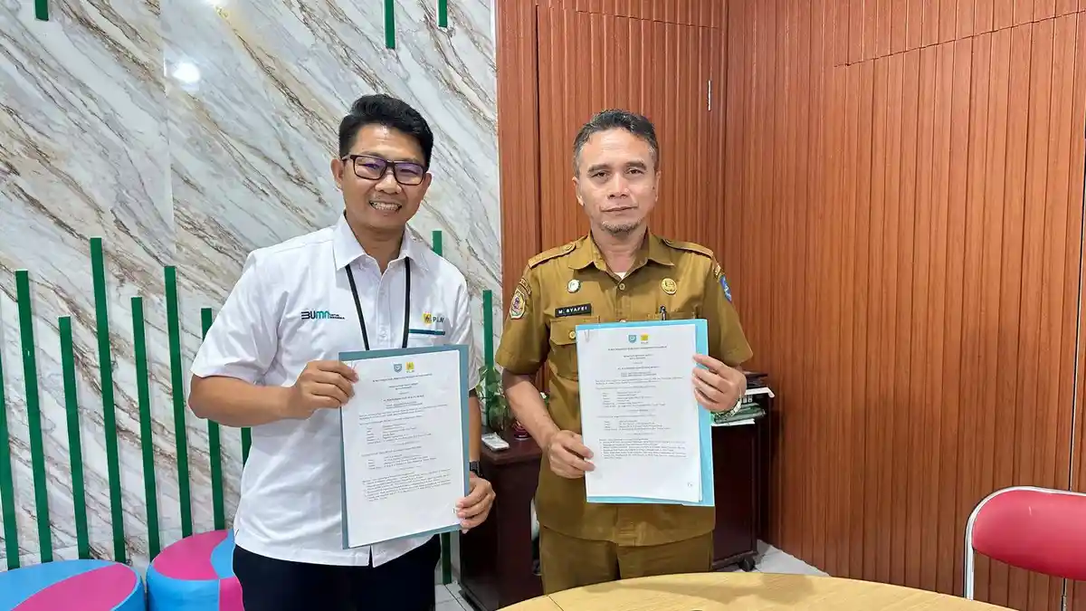 PLN UPK Maluku dengan DLH Ternate Kerja Sama Pengelolaan Sampah Domestik