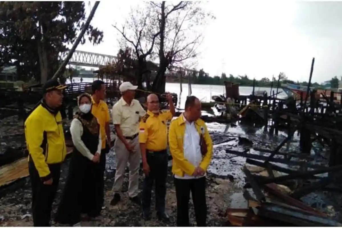 Kebakaran Minyak Ilegal di Gasing Laut Banyuasin, Ini Kata Kapolsek Talang Kelapa