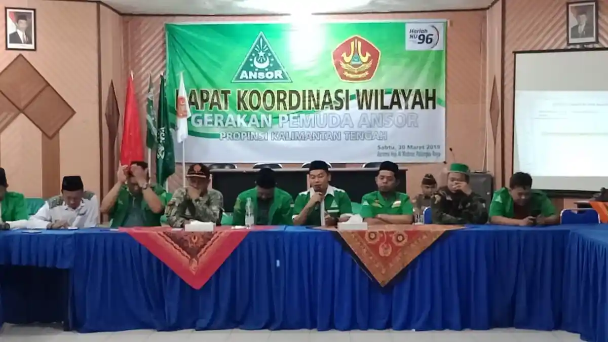 Setiap PC GP Ansor di Kalteng Diseru Gelar Rakercab, Ini Hasil Rakorwil di Palangkaraya