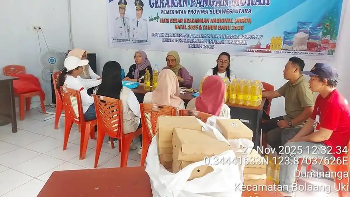 Pemprov Sulut Gelar Gerakan Pangan Murah di Bolsel, Jaga Stabilitas Harga Jelang Nataru