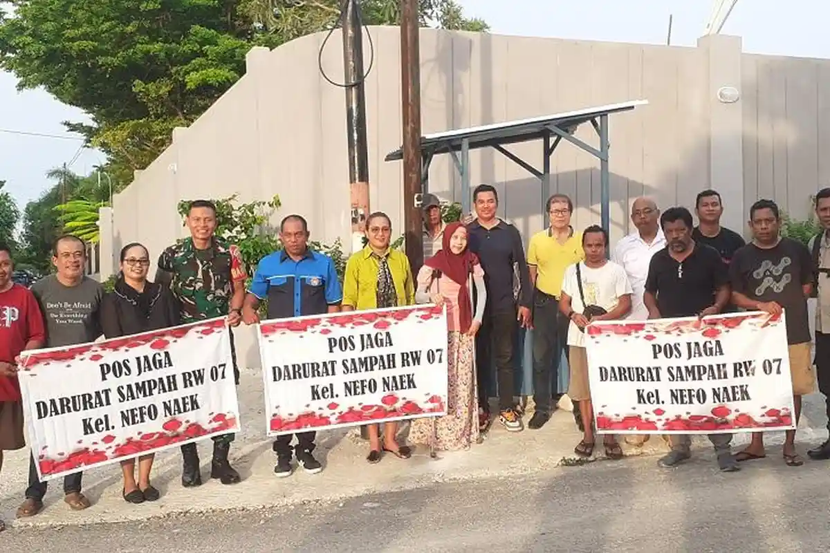 Warga RW 007 Kelurahan Nefonaek Kota Kupang Resmi Launching Program Darurat Sampah