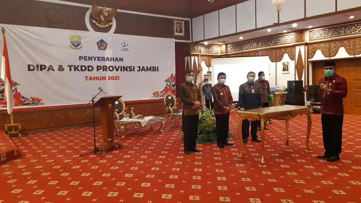 Provinsi Jambi Dapat Bagian Rp 20,78 Triliun DIPA dan TKDD Tahun 2021