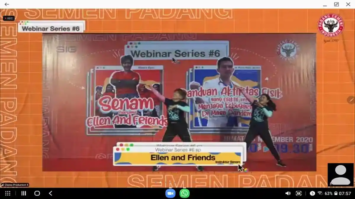 Webinar Semen Padang: Dokter Spesialis Olahraga SPH Bagikan Tips, Berolahraga di Masa Pandemi