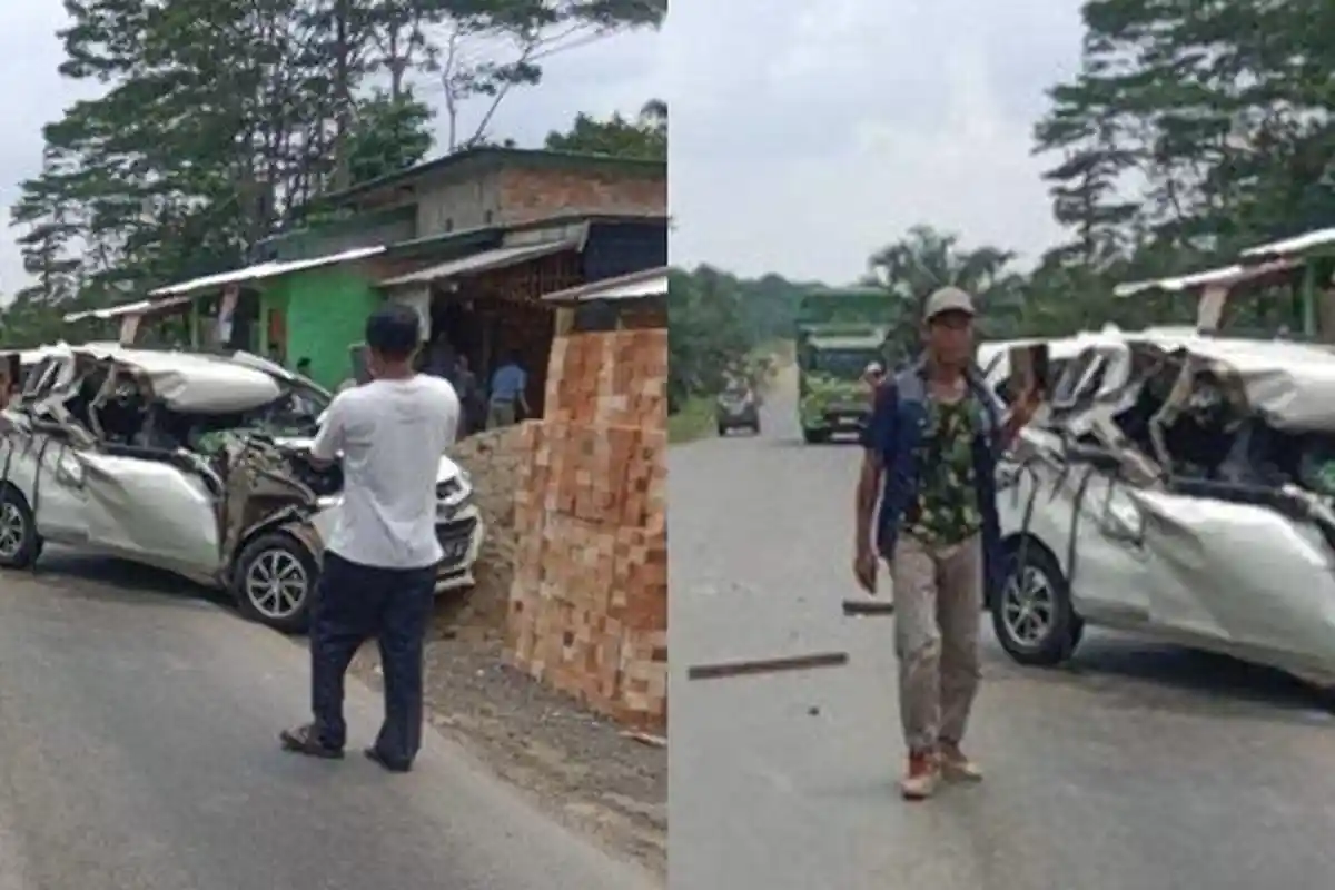 Kecelakaan Maut, Seorang Pengemudi Tewas Tabrak Truk, Diduga Bawa Mobil Curian