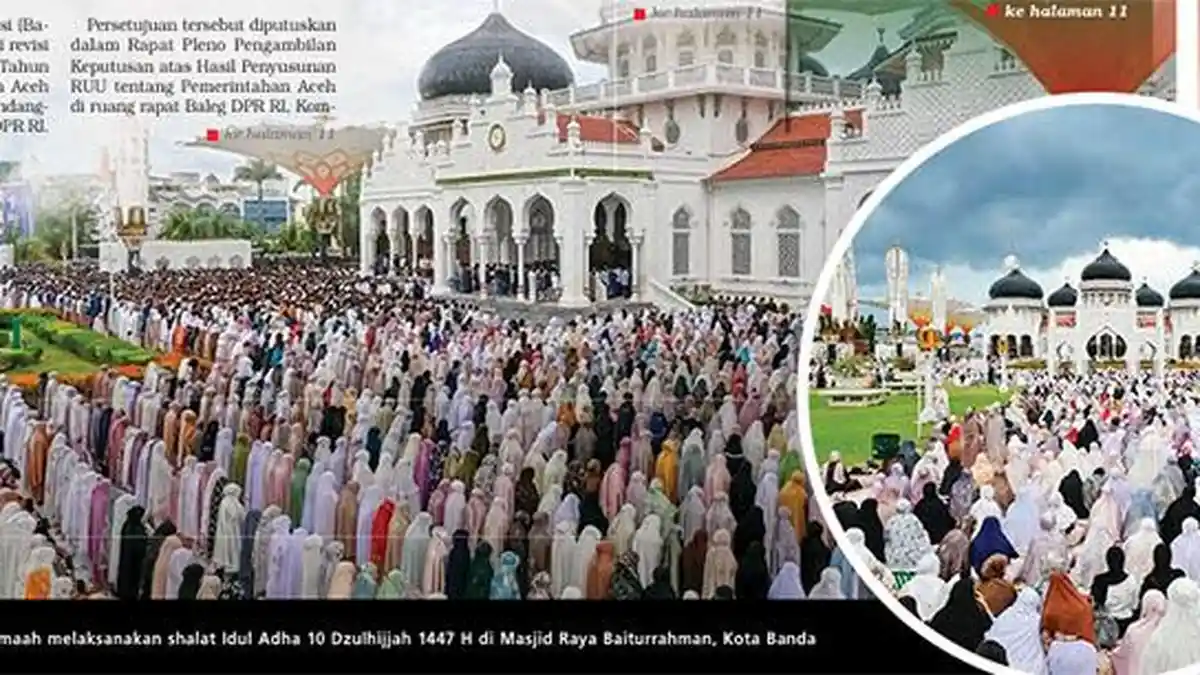 Khutbah Idul Adha Sentil Moral Umat, Pawai Takbir Berlangsung Meriah