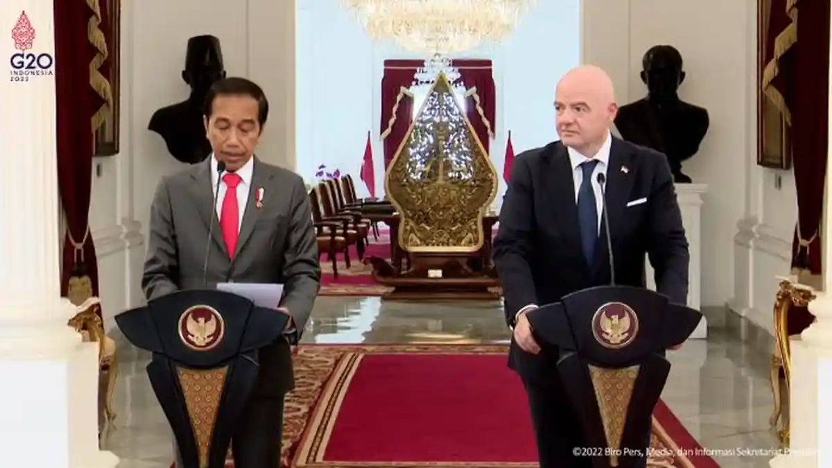 Hasil Pertemuan Presiden Jokowi dan Presiden FIFA, 4 Kesepakatan Berhasil Terjalin