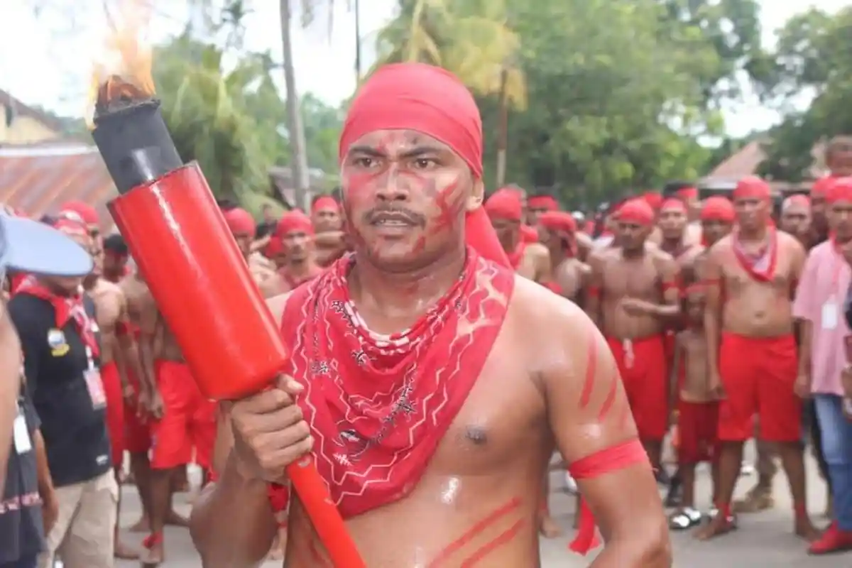 HUT 206 Pattimura, Pemuda Maluku Pawai Obor di 3 Daerah di Papua Barat Daya