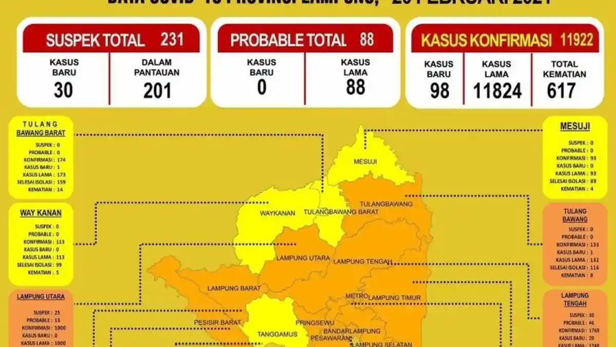Mesuji Nol Kasus Baru Covid-19 Sejak Sepekan Terakhir
