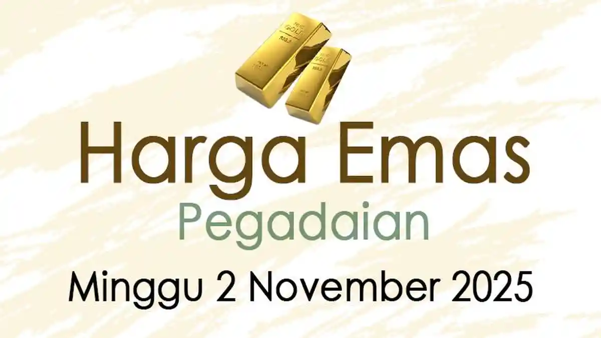Harga Emas di Pegadaian Turun Minggu 2 November 2025, per Gram Dijual Segini