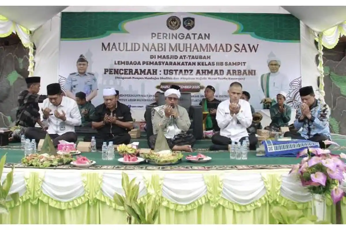 Lapas Sampit dan Warga Binaan Peringati Maulid Nabi Muhammad SAW Dengan Khidmat