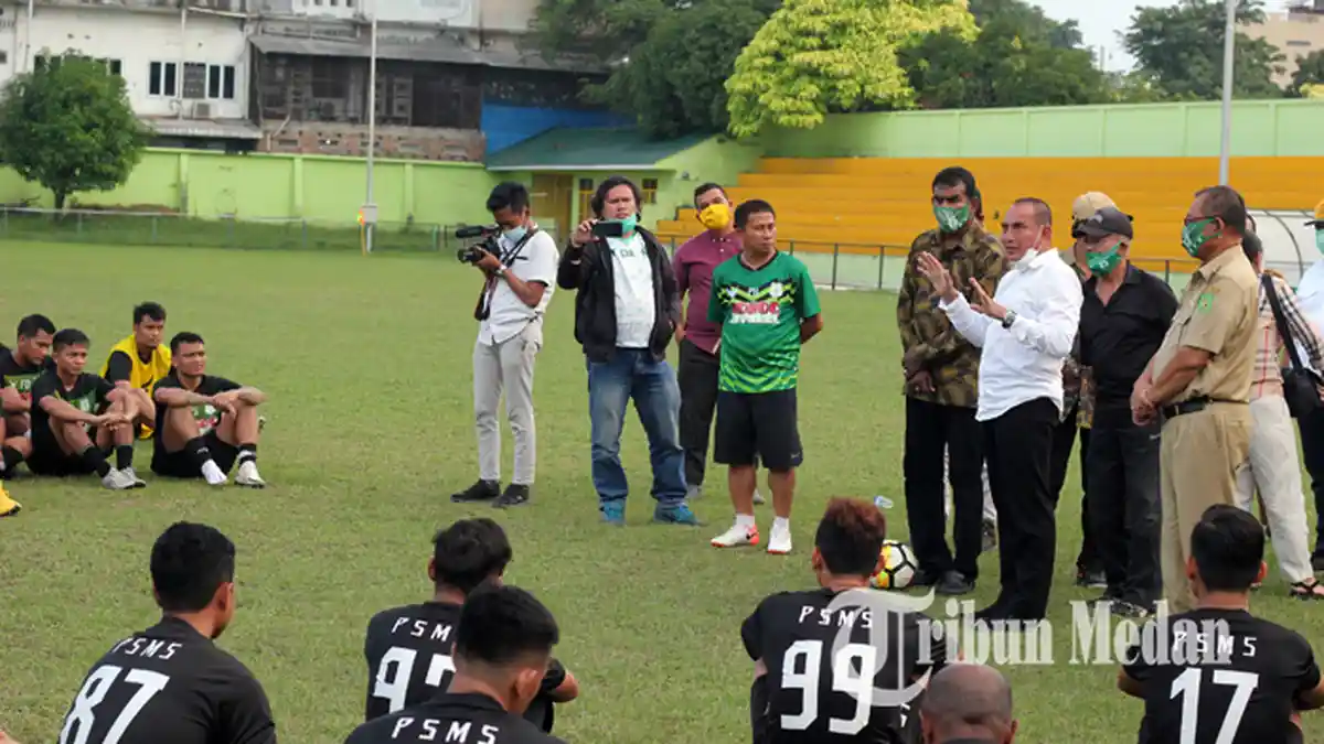 Beri Motivasi Legimin Rahardjo Cs, Gubernur Edy Rahmayadi Kenang Kejayaan PSMS Era Perserikatan