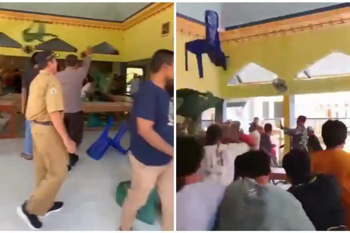 Warga Banyutengah Gresik Geruduk Balai Desa Protes Layanan Mobil Siaga, Baku Hantam Tak Terhindarkan