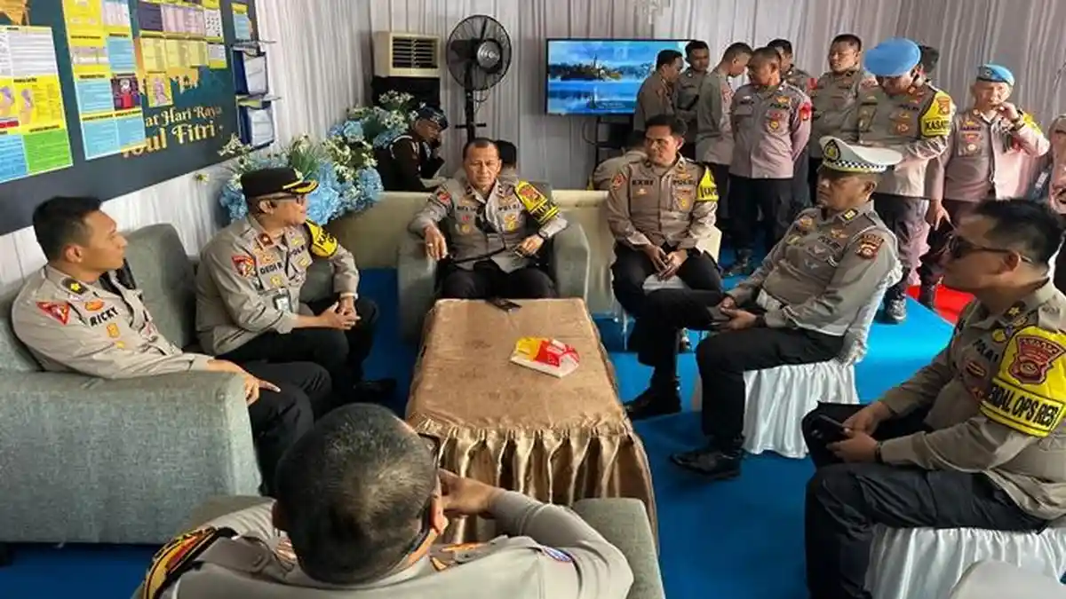 Wakapolres Ogan Ilir Terima Tim Supervisi Polda Sumsel di Pospam Kramasan