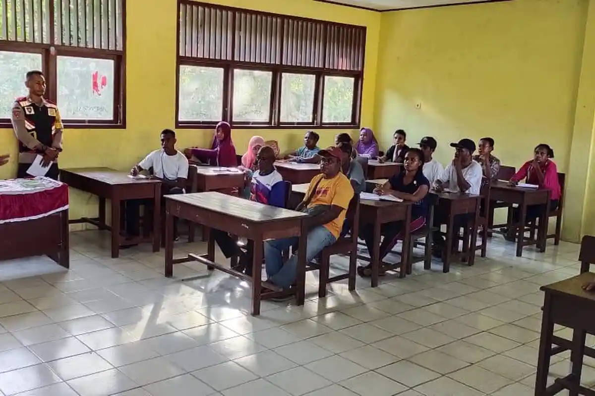 Beri Pendidikan Karakter ke Siswa Paket, Polres Sorong Selatan: Kurangi Kenakalan
