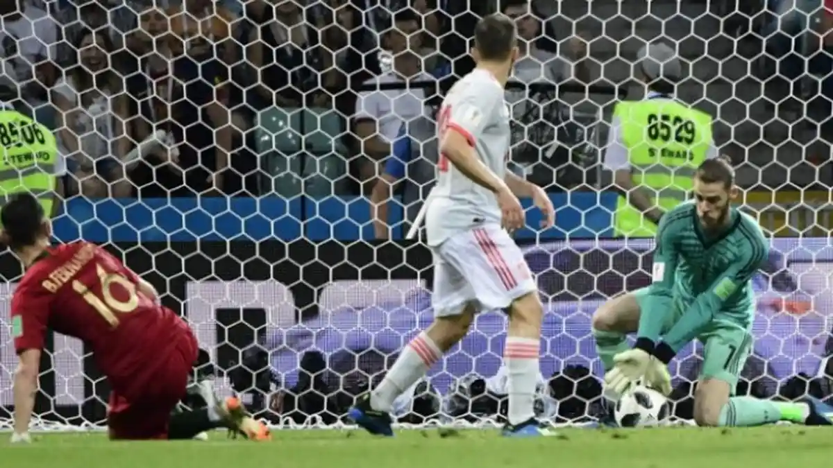De Gea Tetap Santai Usai Lakukan Blunder saat Spanyol Vs Portugal