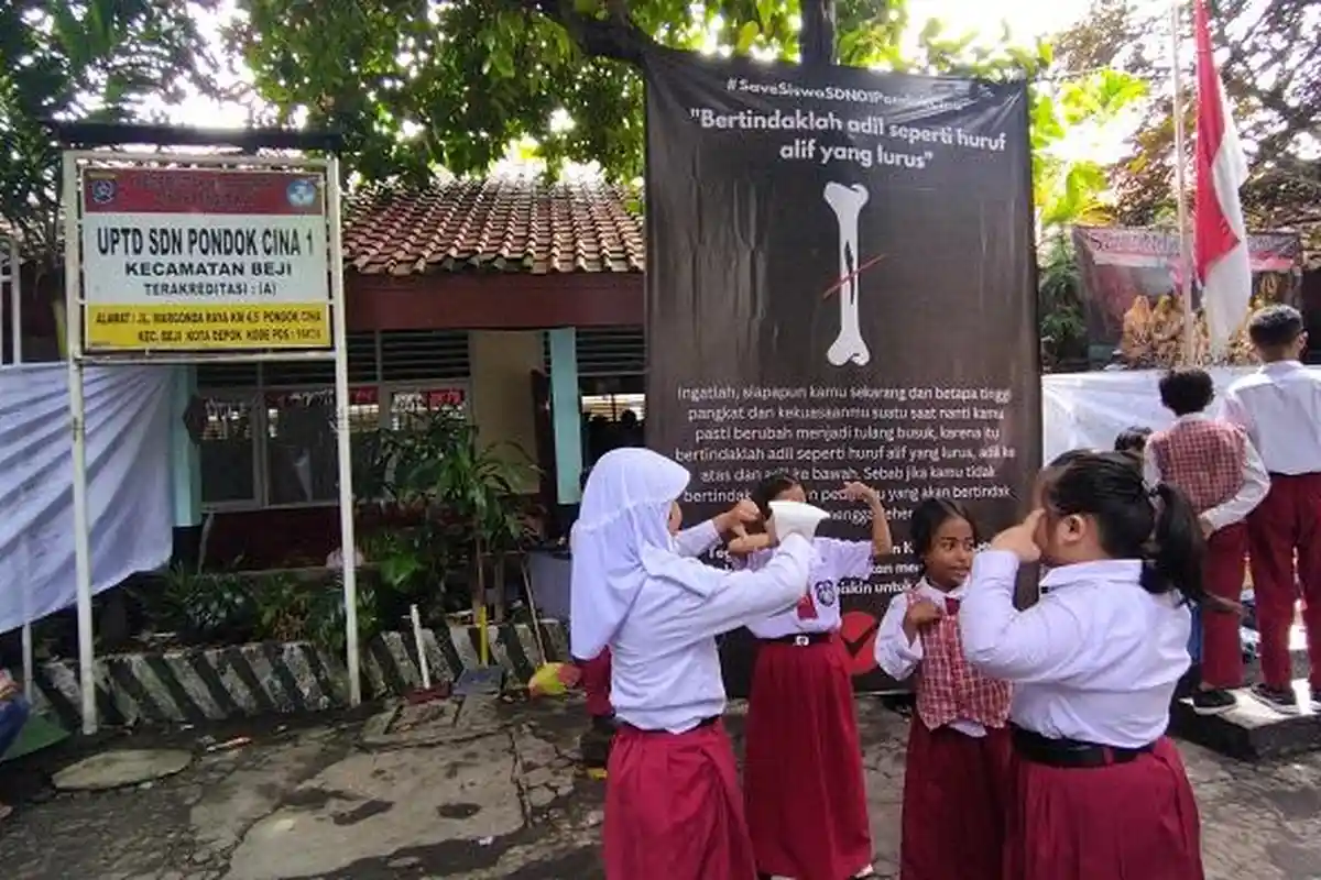 Tahu Sekolahnya Bakal Digusur, Siswa SDN Pondok Cina 1 Alami Depresi-Tak Lagi Semangat Belajar