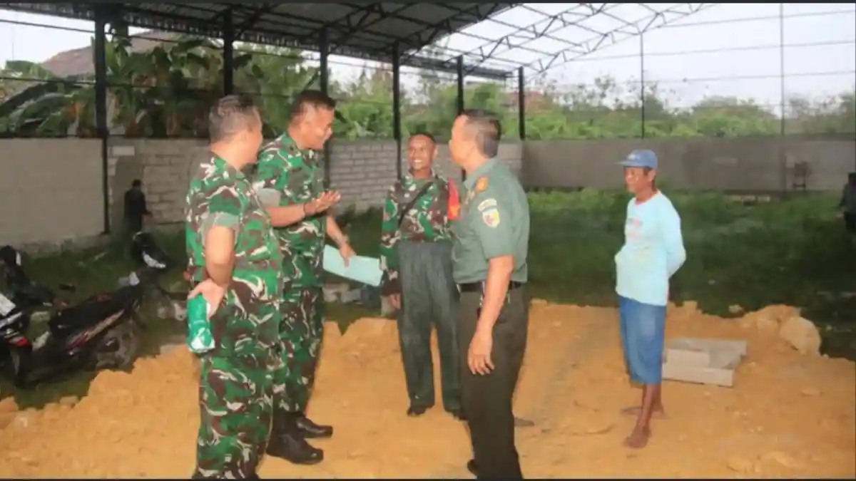 Tim Wasev Korem 082/CPYJ Tunjau Progres Pembangunan KDKMP Wilayah  Kodim 0812 Lamongan