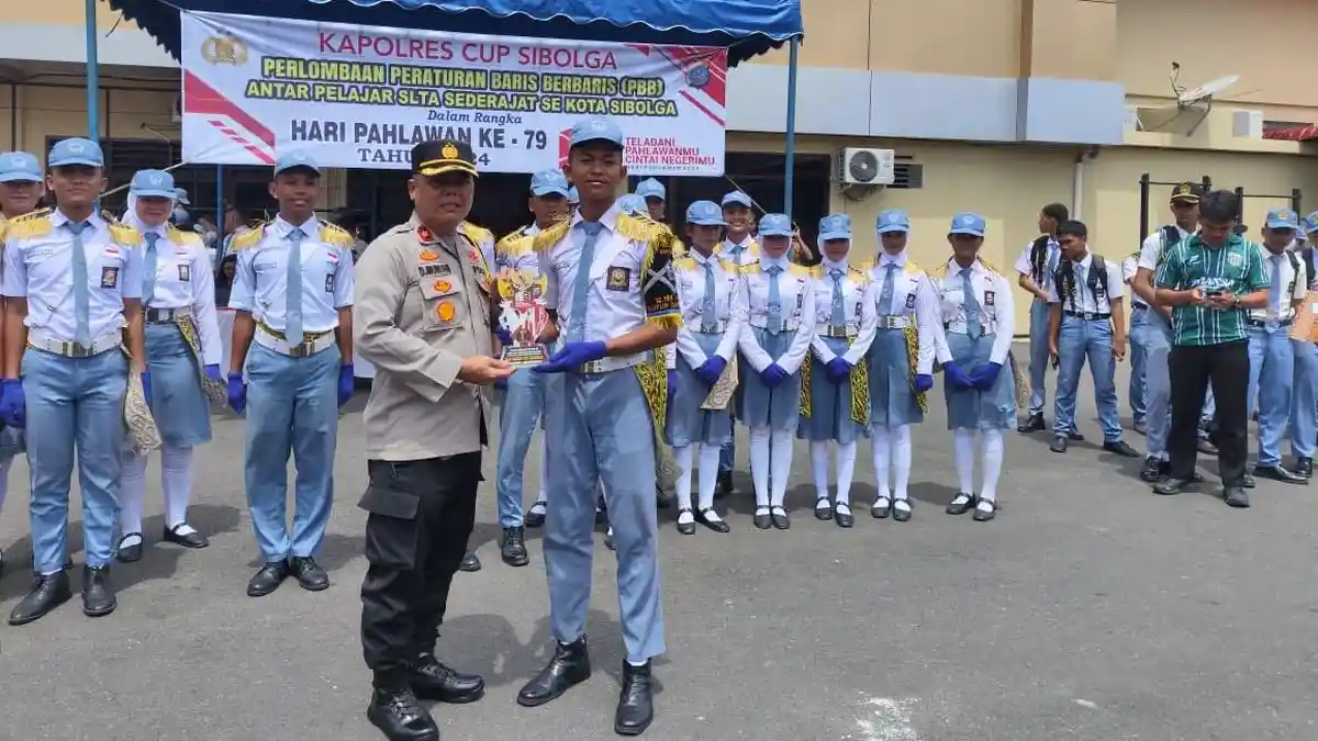 Polres Sibolga Laksanakan Lomba PBB Tingkat SLTA se-Kota Sibolga