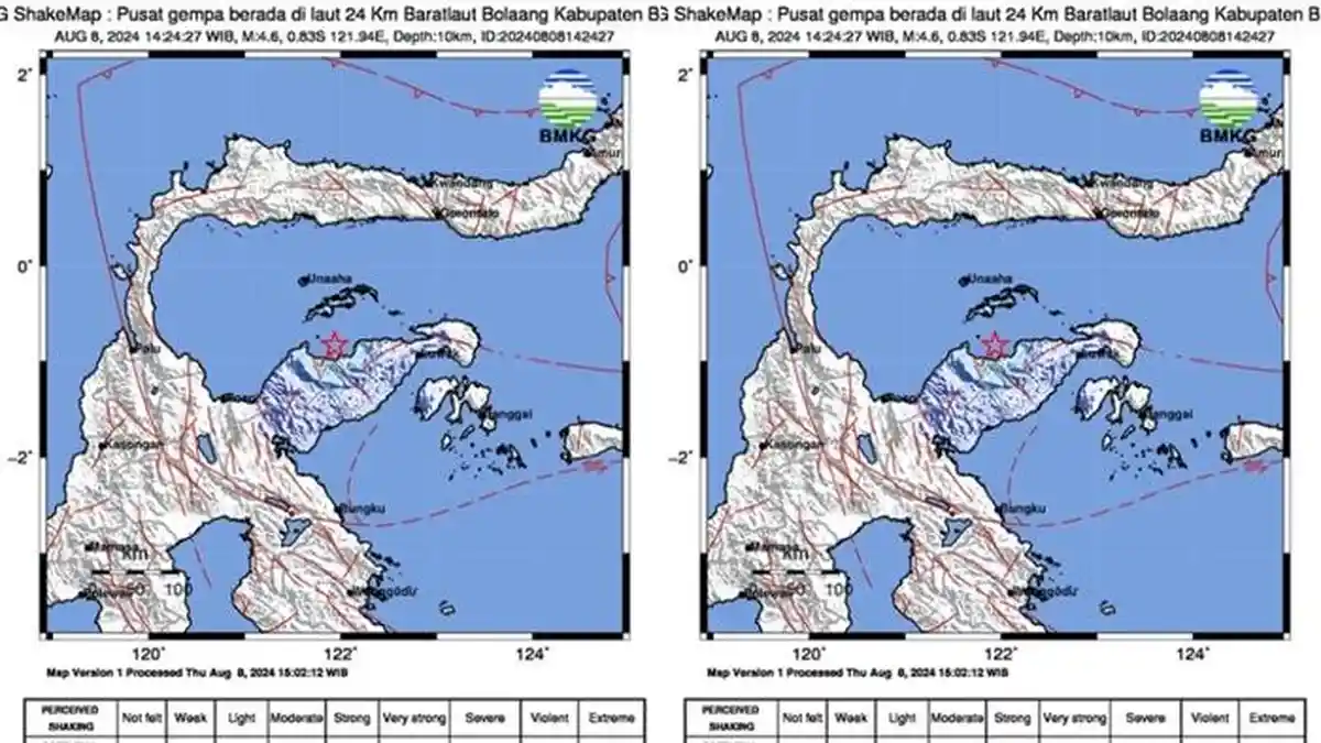 Baru Saja Gempa Magnitudo 4.6, Pusat Gempa Beberapa Menit Lalu di ...