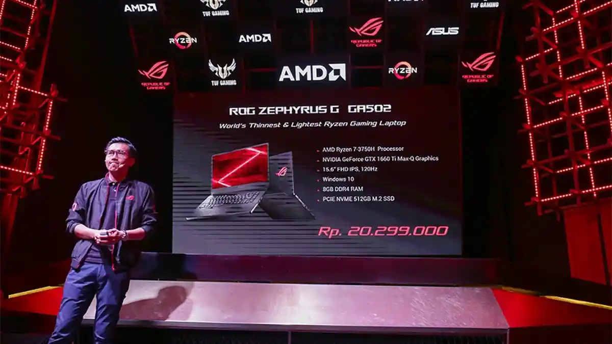 ASUS ROG Zephyrus GA502DU, Laptop Gaming Tipis dengan Prosesor AMD Ryzen 7 3750H