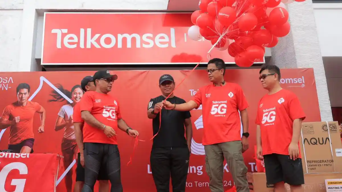 Telkomsel Gelar Fun Run, Dorong Gaya Hidup Sehat dan Pemanfaatan Teknologi Digital di Ternate