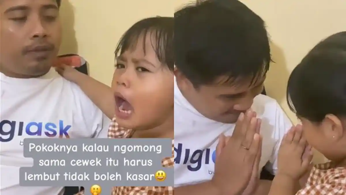 SWEET! Diprotes Putrinya Menegur dengan Suara Kencang, Ayah Sabar Dengar Keluhan, 'Minta Maaf ya'