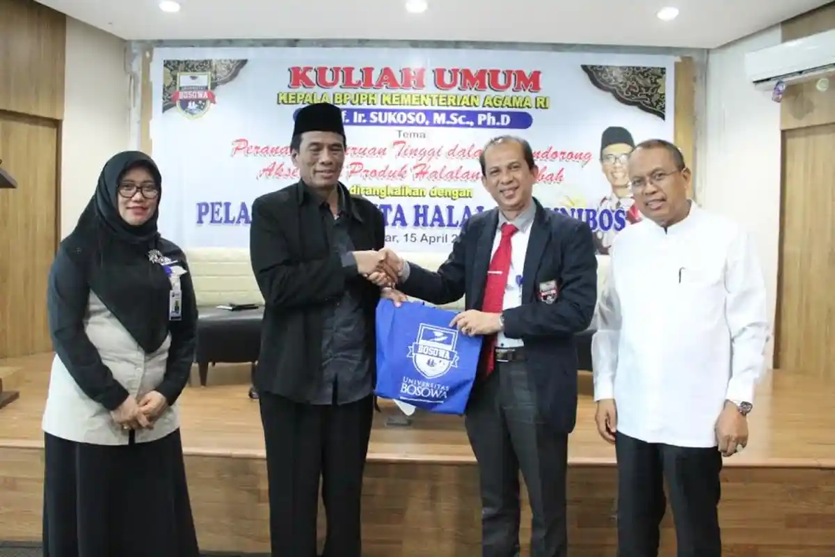 BPJPH Dorong Unibos Dirikan Kantin Halal, Prof Sukoso: Ekosistem Halal Penting
