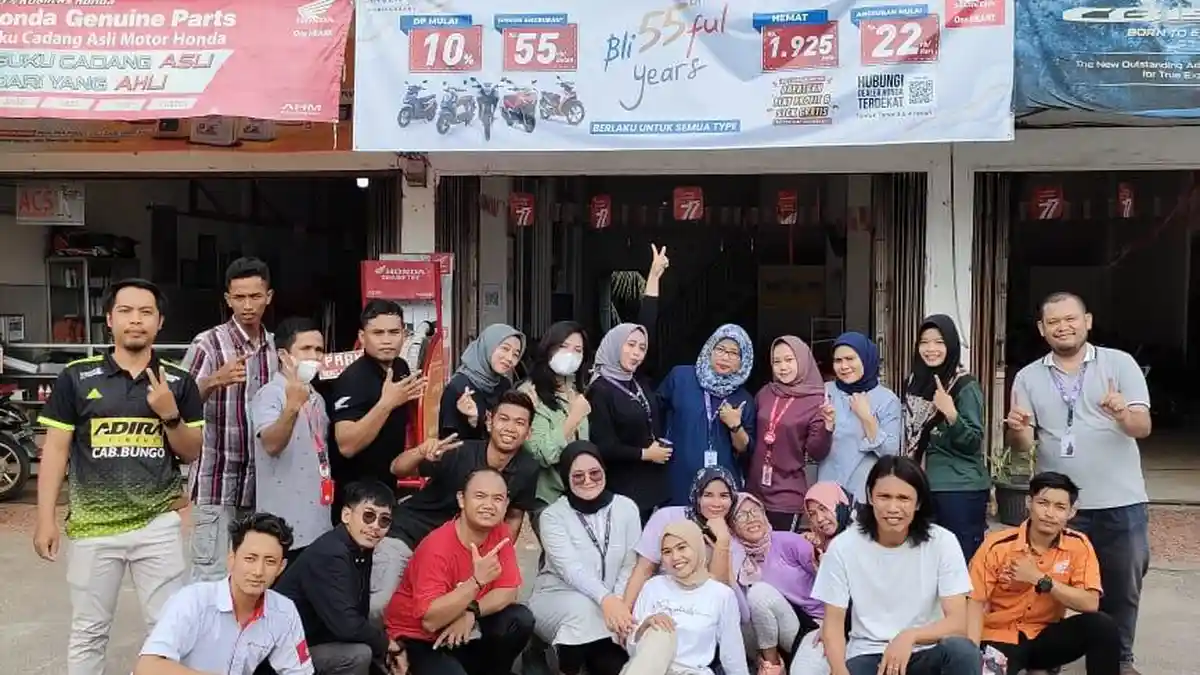 Gandeng Warga dan Konsumen, Diler Honda Patria Sarolangun Gelar Senam Sehat