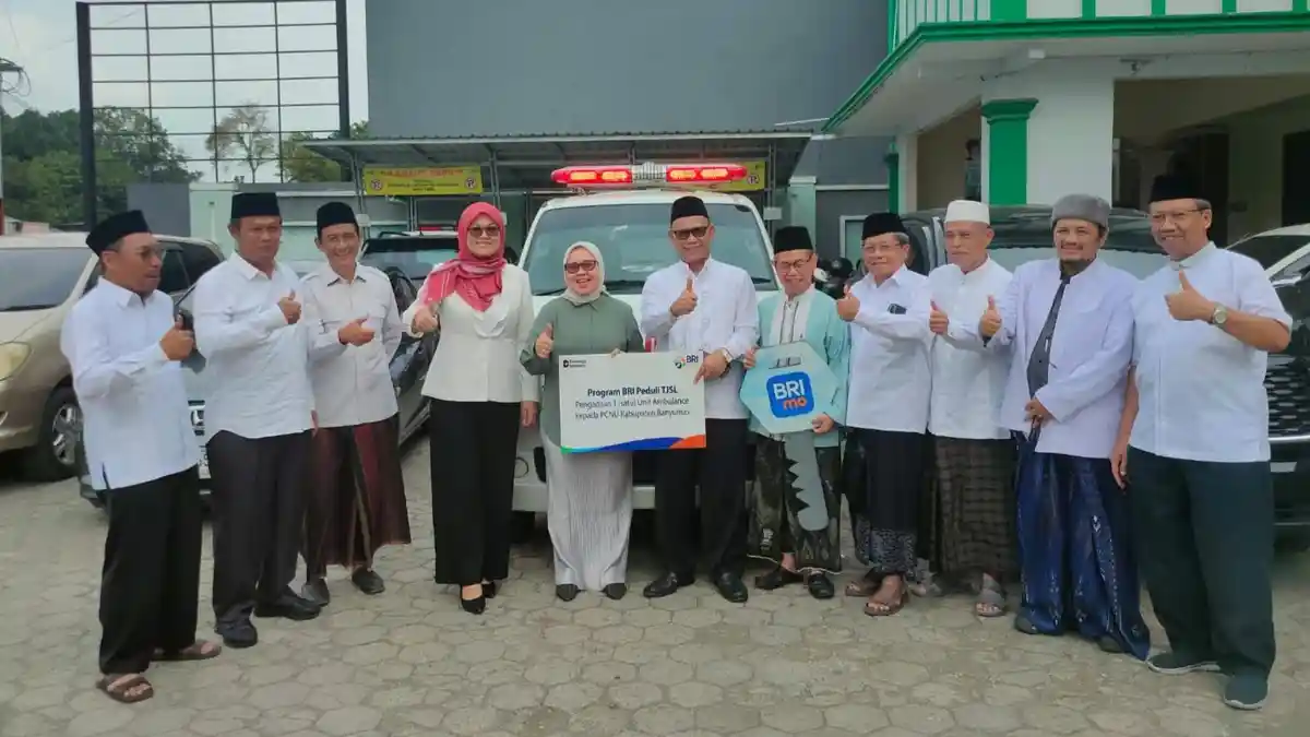 PCNU Banyumas Dapat Bantuan Ambulans dari Program BRI Peduli
