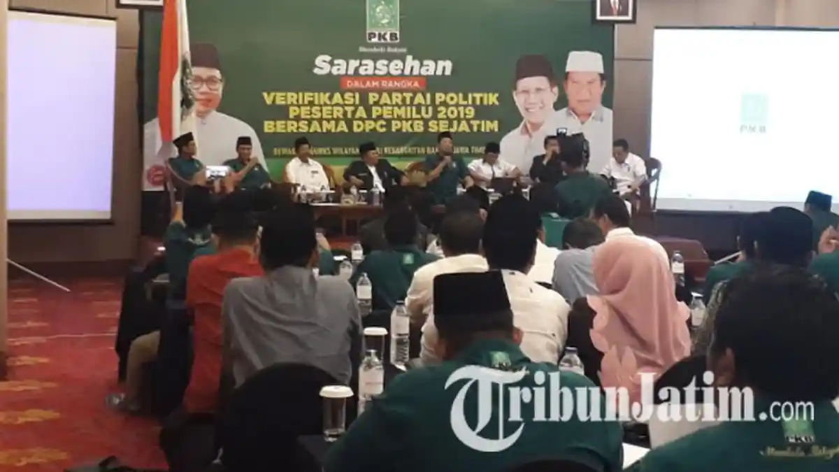 VIDEO: Lagu 'Ya Lal Wathan' Iringi Konsolidasi DPW PKB Jatim