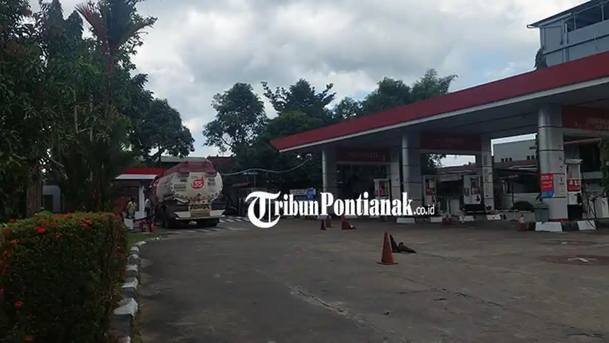 Terjadi Letupan Disertai Api di SPBU Jalan KH Ahmad Dahlan Pontianak