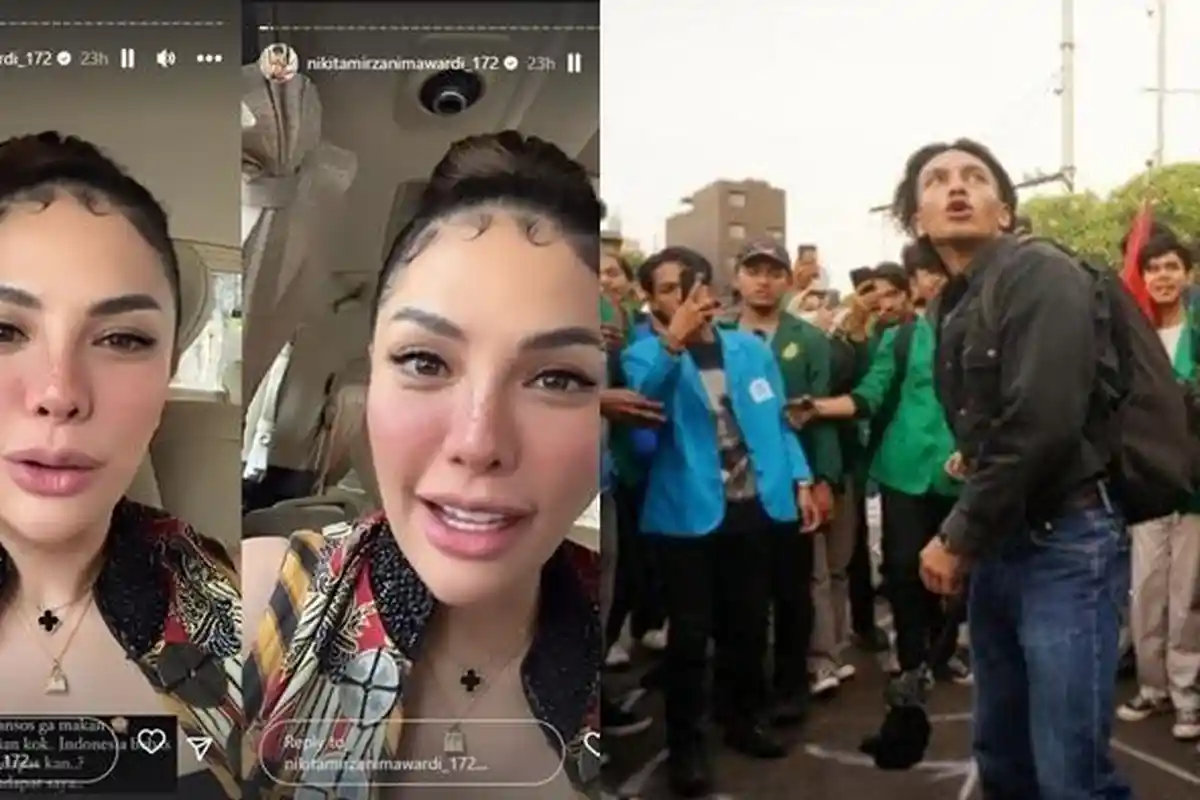 Nikita Mirzani Sentil Jefri Nichol Ikut Demo UU Cipta Kerja hingga Lempar Tikus Mati : Pelajari Dulu