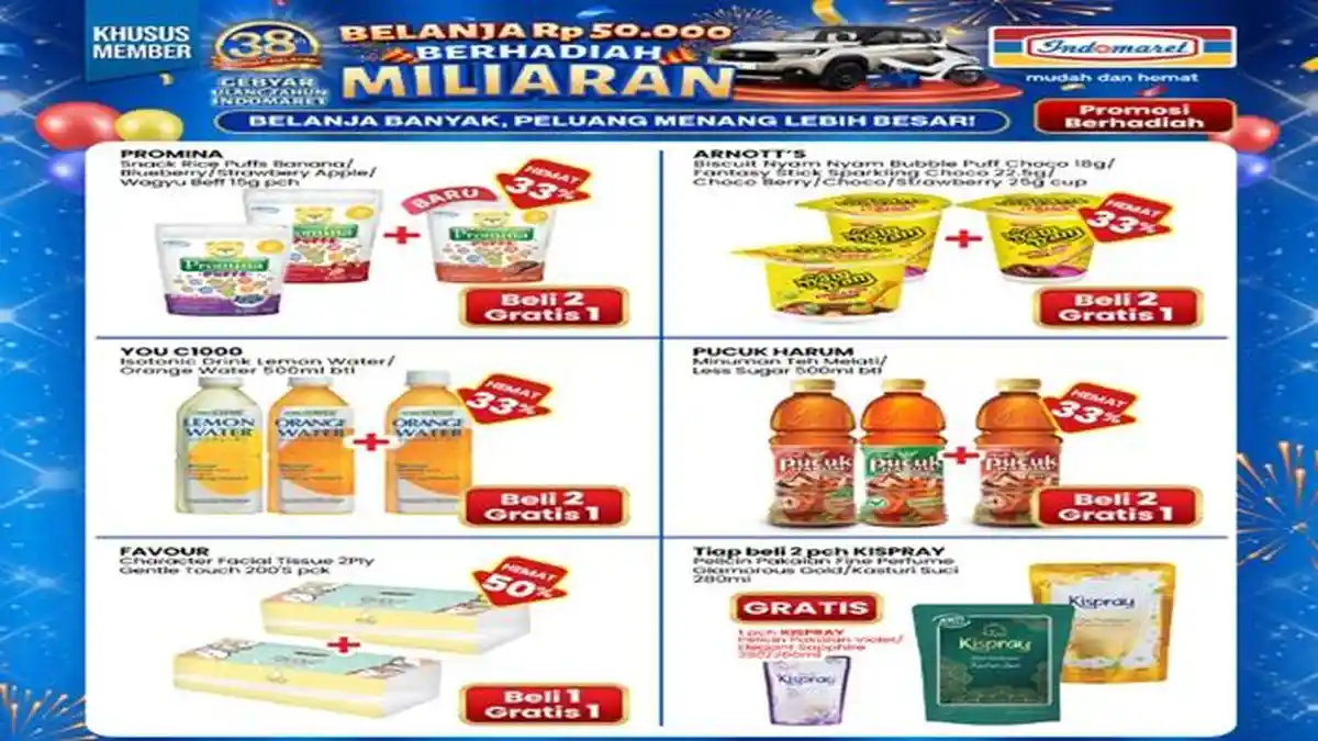 Promo Indomaret Promosi Berhadiah Hari Ini Minggu, Banyak Gratisan Hingga 10 Juni 2026