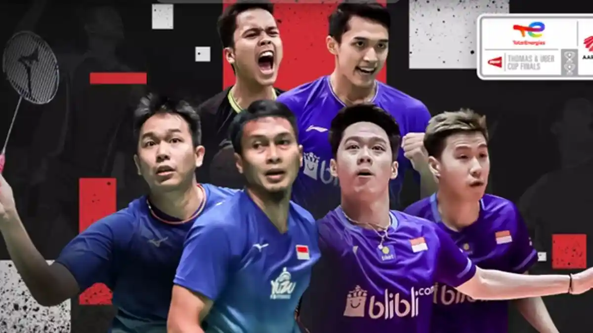 SERU! SEDANG BERLANGSUNG Live Streaming Thomas Cup 2020: Indonesia vs Thailand, Link Nonton TVRI