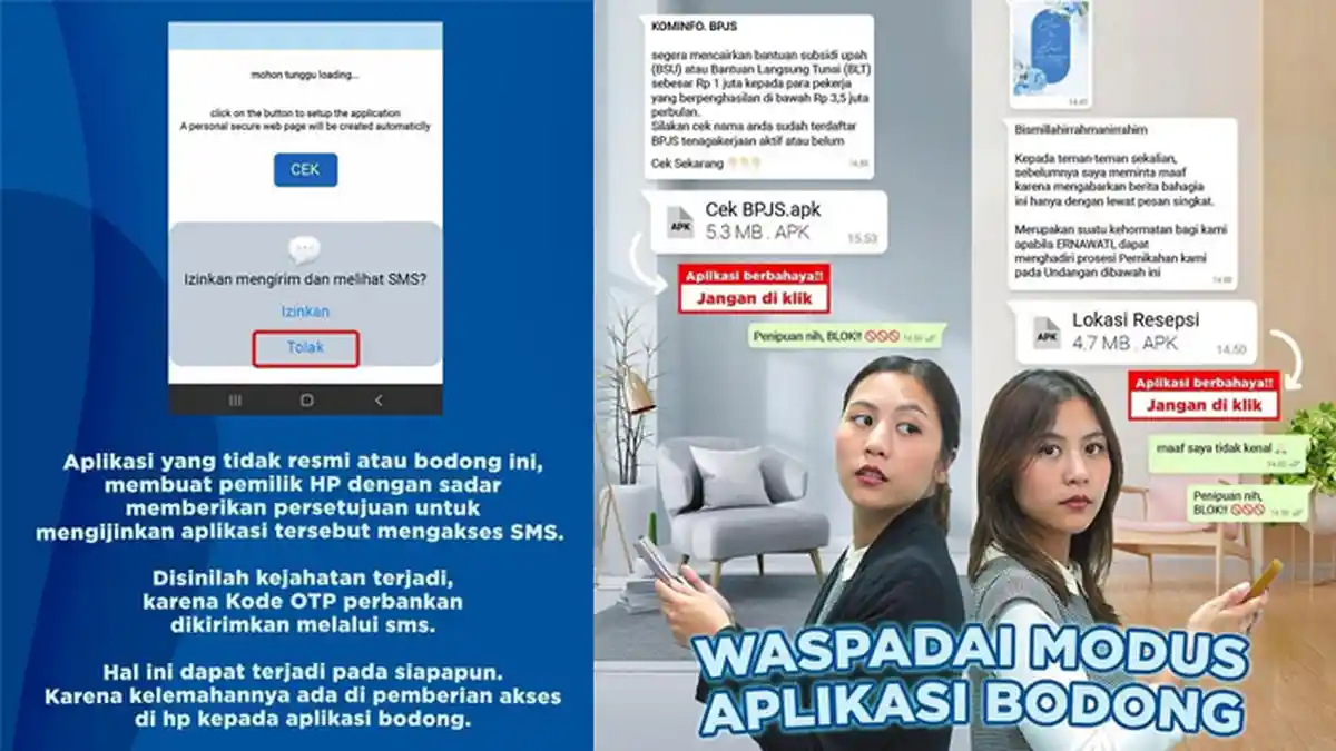 Dapat Link APK, Jangan Dibuka. Itu Modus Baru Menguras Tabungan di Bank