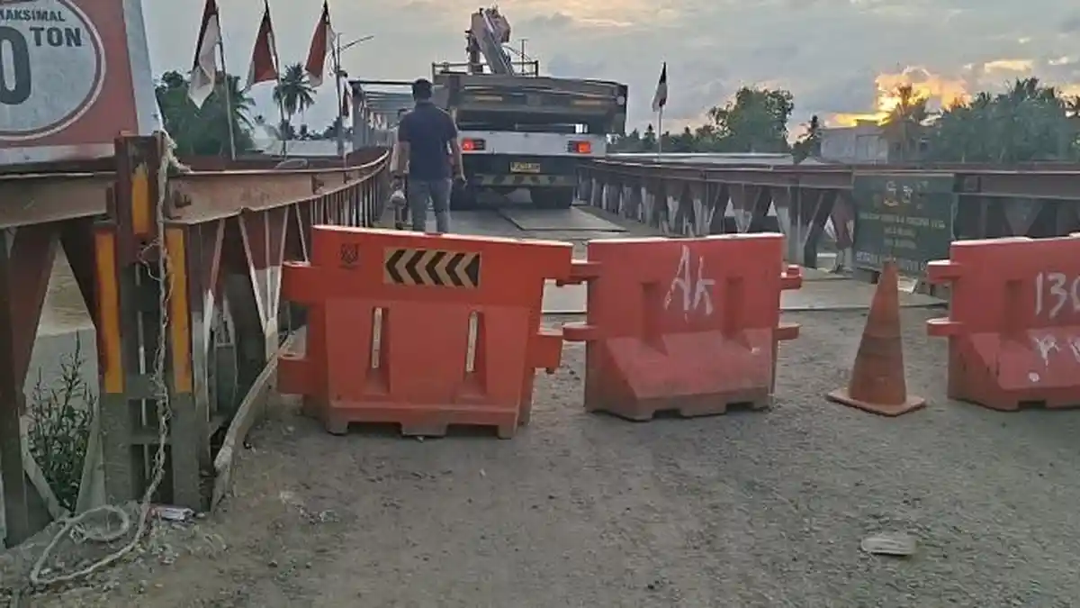 Jembatan Kutablang Bireuen Ditutup Lagi Pukul 21.00 WIB - Serambinews.com