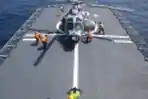 Helikopter TNI Dauphin HR-3601 Onboard KRI Usman Harun-359