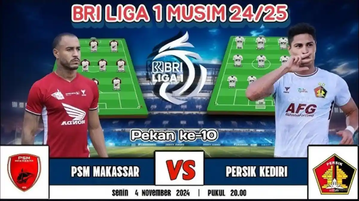 Prediksi Skor & Live Streaming PSM Makassar vs Persik Kediri Liga 1 2024, Waspada Auman Macan Putih