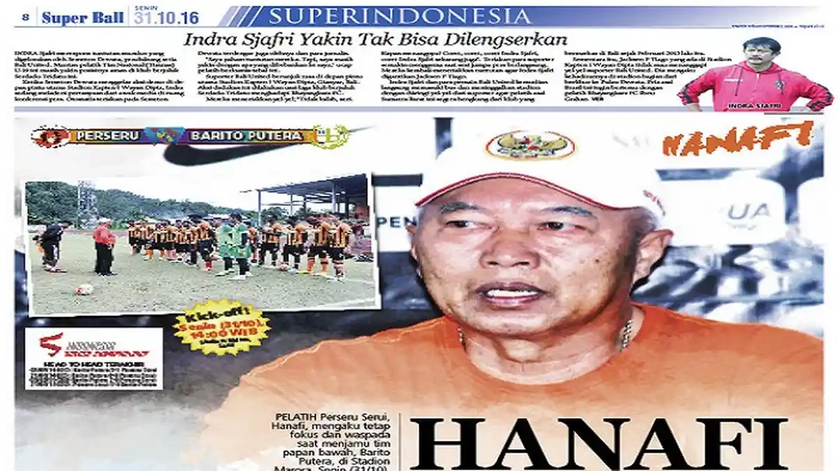 Hanafi akan Tetap Fokus dan Waspada Menghadapi Barito Putera