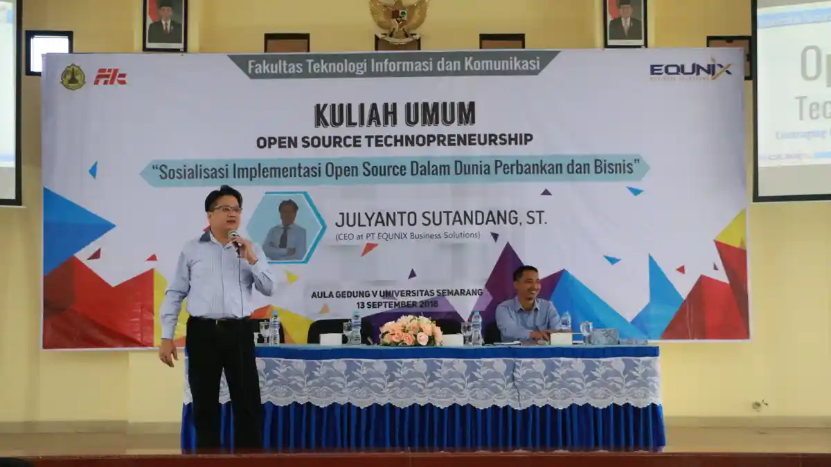 FTIK USM Gandeng Perusahaan Pelaku Bisnis Teknologi Berbasis Open Source