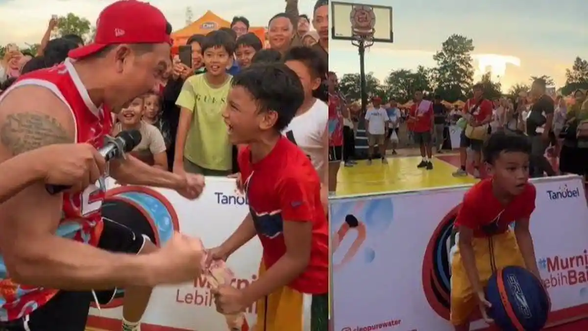 SOSOK Iqra, Bocah Kalimantan Kalahkan Denny Sumargo, Shooting Bola Tanpa Lihat, Dapat Rp3,3 Juta