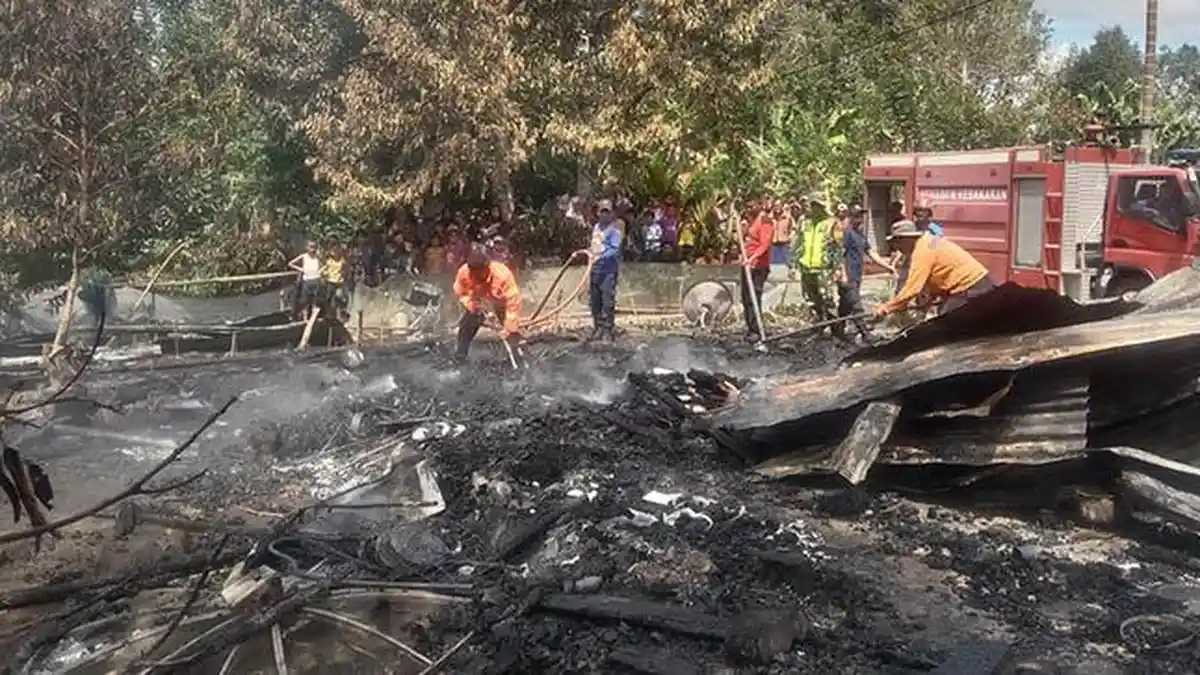 Rumah Warga di Bener Meriah Ludes Dilahap Sijago Merah