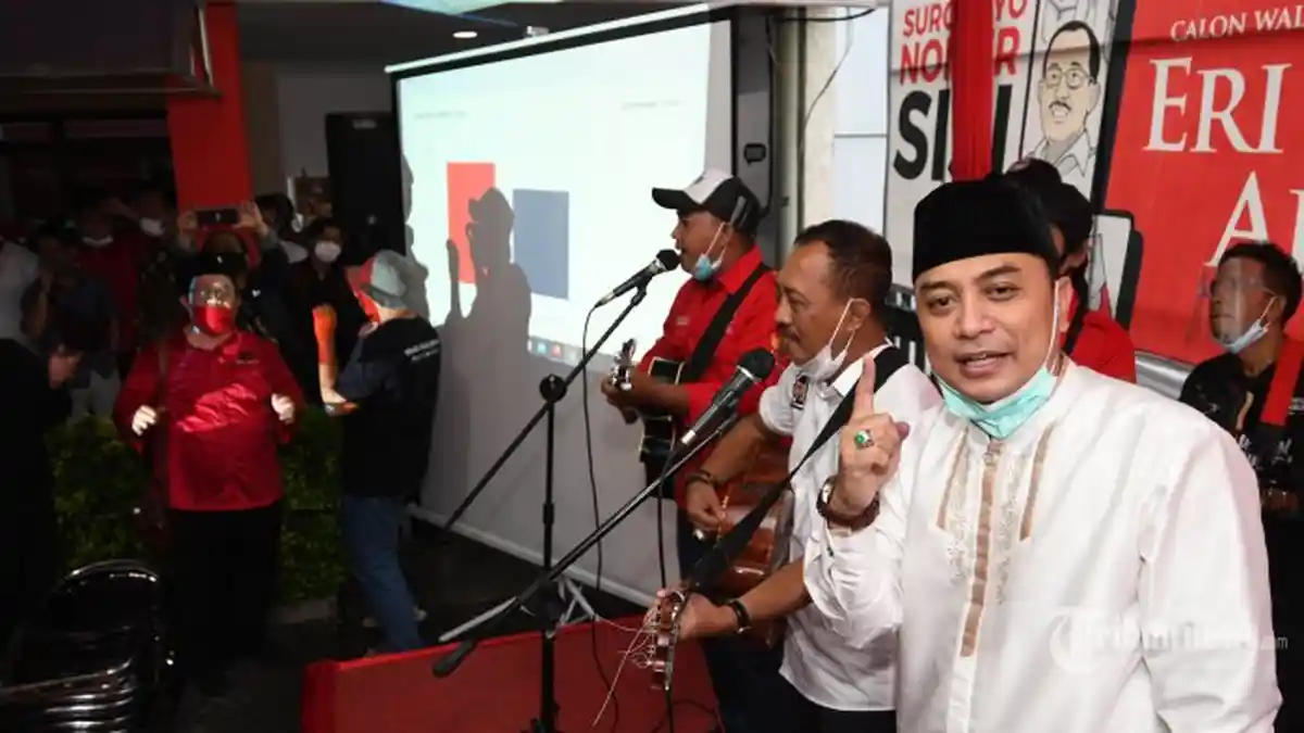 UPDATE REAL COUNT KPU PILKADA SURABAYA 2020 Jumat 11 Desember Malam: Eri Cahyadi-Armuji Unggul 57,4%